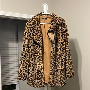 Lulu's Leopard Print Teddy Jacket